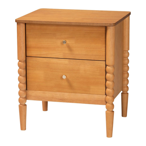 Baxton Studio Baxton Studio Lucera Mid-Century Oak Brown Queen Bedroom Set with Nightstands for Elegant Style 3-Piece MG0110-4-NT Oak-Queen 3PC Bedroom Set