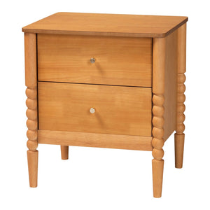 Baxton Studio Baxton Studio Lucera Mid-Century Oak Brown Queen Bedroom Set with Nightstands for Elegant Style 4-Piece MG0110-4-NT Oak-Queen 4PC Bedroom Set