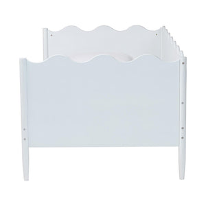 Baxton Studio Baxton Studio Malaya Modern Twin Daybed - Stylish Scalloped Edges, Durable Design for Any Space MG0239-1-White-Daybed-Twin