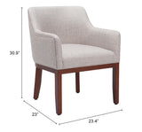 Berbera Dining Chair Gray 109977 Zuo Modern