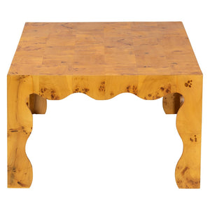 Baxton Studio bali Huxley Modern Natural Burl Wood Coffee Table - Unique Handcrafted Mappa Design for Your Living Room KL-1597-Natural Burl Op1-Randy-CT-BOXED