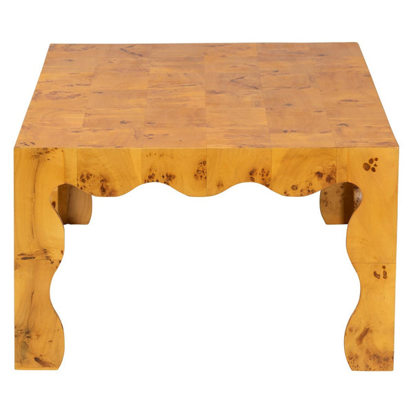 Baxton Studio bali Huxley Modern Natural Burl Wood Coffee Table - Unique Handcrafted Mappa Design for Your Living Room KL-1597-Natural Burl Op1-Randy-CT-BOXED