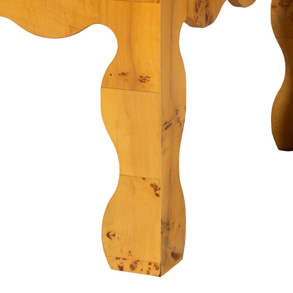 Baxton Studio bali Huxley Modern Natural Burl Wood Coffee Table - Unique Handcrafted Mappa Design for Your Living Room KL-1597-Natural Burl Op1-Randy-CT-BOXED