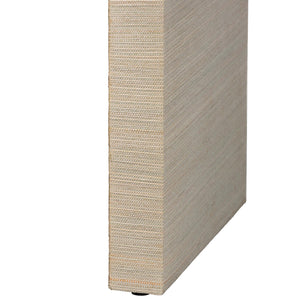 Baxton Studio Bali & Pari Cielo Bohemian Woven Natural Grasscloth 3-drawer Console Table Natural,Gold Mendong Grasscloth (Outer Layer),Mdf Cielo-natural Woven Grasscloth-console Table