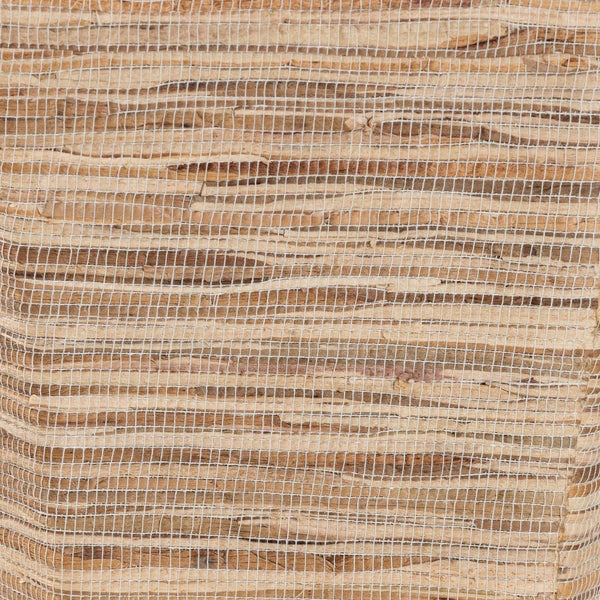 Baxton Studio bali Idana Bohemian Woven Grasscloth Hourglass End Table – Coastal Chic Accent for Any Space Natural Woven Mendong-Hexagon-ET