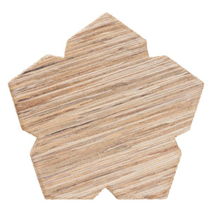 Baxton Studio bali Bali Janeth Bohemian Woven Grasscloth End Table – Handcrafted Accent Piece for Stylish Living Spaces Natural Woven Grasscloth-Polygon-ET