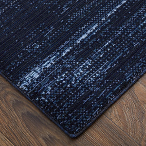 Feizy Rugs Deja Modern Low-pile Rug - Turkish Crafted With Polyester For Stylish Comfort In Any Room Decor Blue,Black Polypropylene,Polyester Dja39pjfnvy000h04