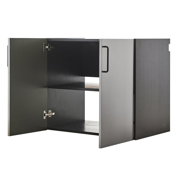 English Elm Astro Series Wall-Mounted Metal Storage Cabinet - Sleek, Durable, Soft-Closing, Ideal For Modern Spaces B040P285916