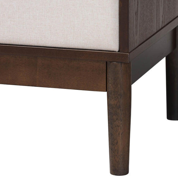 Baxton Studio Baxton Studio Nikolai Mid-Century Beige Dresser with Wenge Wood Frame and 6 Spacious Drawers MG9009-Beige/Wenge-6DW-Dresser