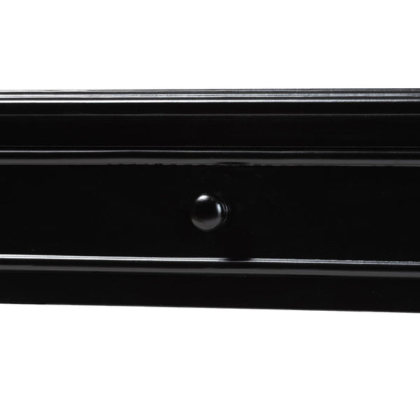 Baxton Studio Baxton Studio Malinda Classic Black Wood Console Table with Spindle Legs & 2 Drawers for Storage JY24A178-Black/Wooden-Console Table