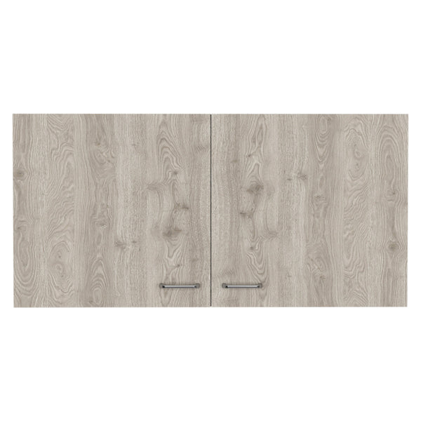 English Elm Oklahoma Wall Cabinet Two Doors – Space-Saving Particleboard Storage 39.3"W x 19.3"H Sleek Design Multicolor 42 L x 25 W x 4 H B128P148949