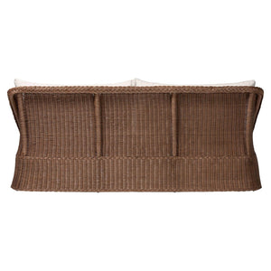 Baxton Studio bali Bali Derris Bohemian Rattan Sofa – Handcrafted Comfort with Braided Details for Relaxed Living Spaces Derris-Peanut Brown/Rattan-Sofa