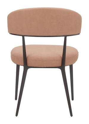 Zuo Modern Loom Dining Chair Set Of 2 In Tan - Modern Elegance With Durable Faux Leather & Steel Frame Brown 100% Polyurethane,Steel 110831-zuo-modern