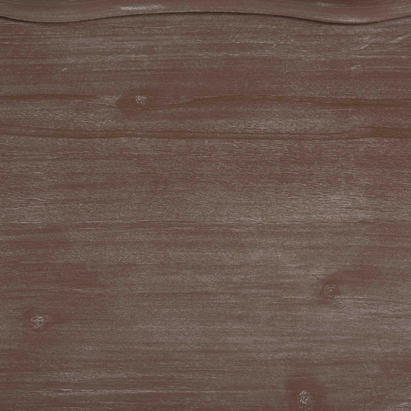 Baxton Studio Baxton Studio French Country Antique Brown End Table with Curved Tray Top and Open Shelf Storage JY24A182-Brown-ET