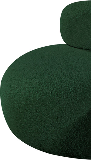 Venti Green Boucle Fabric Chair 140Green-C Meridian Furniture