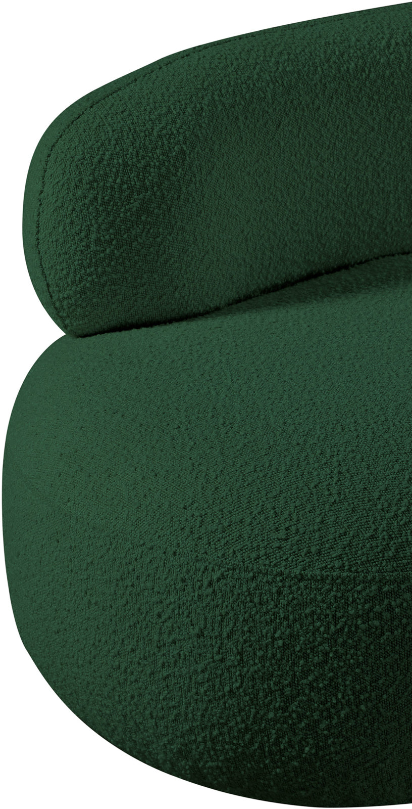 Venti Green Boucle Fabric Chair 140Green-C Meridian Furniture