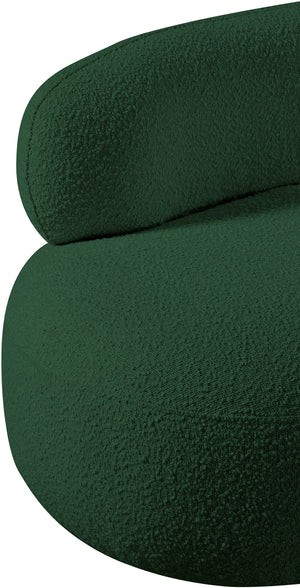Venti Green Boucle Fabric Chair 140Green-C Meridian Furniture