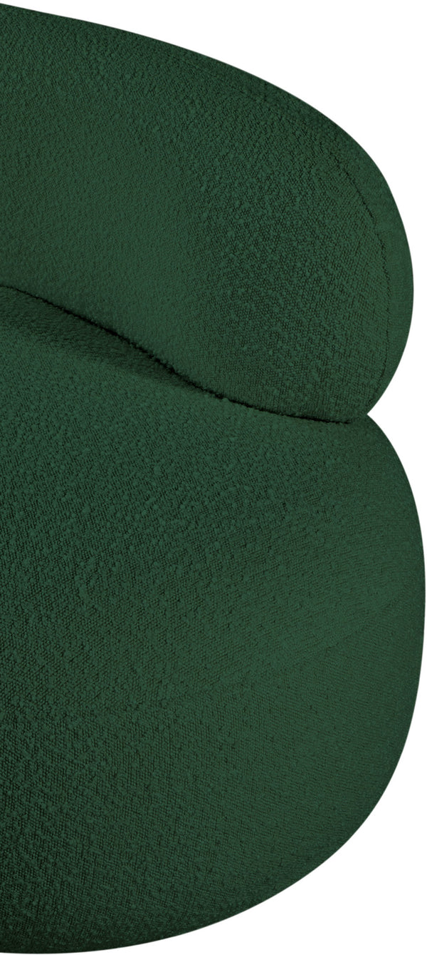 Venti Green Boucle Fabric Chair 140Green-C Meridian Furniture