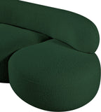 Venti Green Boucle Fabric Loveseat 140Green-L Meridian Furniture