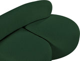 Venti Green Boucle Fabric Loveseat 140Green-L Meridian Furniture