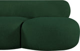 Venti Green Boucle Fabric Loveseat 140Green-L Meridian Furniture