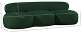 Venti Green Boucle Fabric Sofa 140Green-S Meridian Furniture