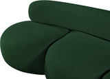 Venti Green Boucle Fabric Sofa 140Green-S Meridian Furniture