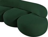 Venti Green Boucle Fabric Sofa 140Green-S Meridian Furniture