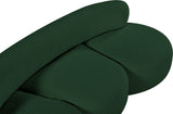 Venti Green Boucle Fabric Sofa 140Green-S Meridian Furniture