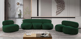 Venti Green Boucle Fabric Sofa 140Green-S Meridian Furniture