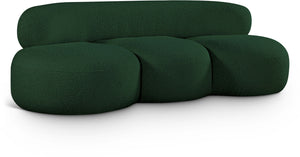 Venti Green Boucle Fabric Sofa 140Green-S Meridian Furniture