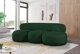 Venti Green Boucle Fabric Sofa 140Green-S Meridian Furniture