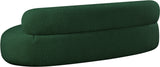 Venti Green Boucle Fabric Sofa 140Green-S Meridian Furniture