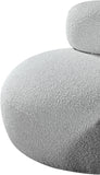 Venti Grey Boucle Fabric Chair 140Grey-C Meridian Furniture