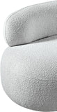 Venti Grey Boucle Fabric Chair 140Grey-C Meridian Furniture