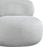 Venti Grey Boucle Fabric Chair 140Grey-C Meridian Furniture