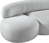 Venti Grey Boucle Fabric Loveseat 140Grey-L Meridian Furniture