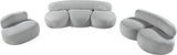 Venti Grey Boucle Fabric Loveseat 140Grey-L Meridian Furniture