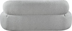 Venti Grey Boucle Fabric Loveseat 140Grey-L Meridian Furniture