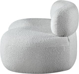 Venti Grey Boucle Fabric Loveseat 140Grey-L Meridian Furniture