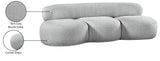 Venti Grey Boucle Fabric Sofa 140Grey-S Meridian Furniture