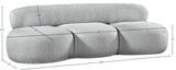 Venti Grey Boucle Fabric Sofa 140Grey-S Meridian Furniture