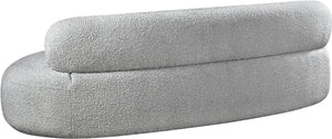 Venti Grey Boucle Fabric Sofa 140Grey-S Meridian Furniture