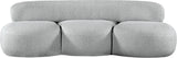 Venti Grey Boucle Fabric Sofa 140Grey-S Meridian Furniture