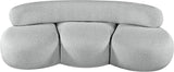 Venti Grey Boucle Fabric Sofa 140Grey-S Meridian Furniture