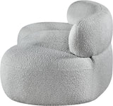 Venti Grey Boucle Fabric Sofa 140Grey-S Meridian Furniture