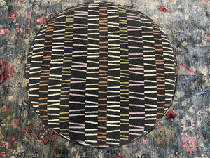 Fusion Chandler Retro Cocktail Ottoman - Multi-functional, Padded, Kid-friendly & Stylish Seating Solution Multi Ws ,99% Polypropylene,1% Polyester 140 Avently Retro Cocktail Ottoman