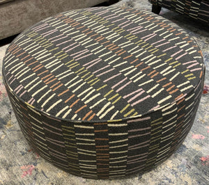 Fusion Chandler Retro Cocktail Ottoman - Multi-functional, Padded, Kid-friendly & Stylish Seating Solution Multi Ws ,99% Polypropylene,1% Polyester 140 Avently Retro Cocktail Ottoman