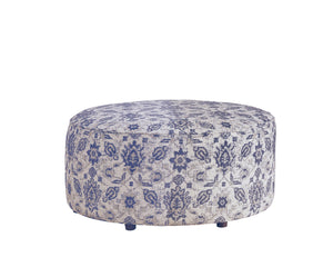 Fusion Wowza Navy Limbu Indigo Cocktail Ottoman - Padded, Multi-functional, Kid-friendly & Stylish Design Multi S ,74% Polyester,17% Polypropylene,6% Rayon,3% Linen 140 Limbu Indigo Cocktail Ottoman