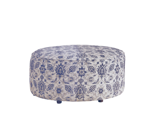 Fusion Wowza Navy Limbu Indigo Cocktail Ottoman - Padded, Multi-functional, Kid-friendly & Stylish Design Multi S ,74% Polyester,17% Polypropylene,6% Rayon,3% Linen 140 Limbu Indigo Cocktail Ottoman